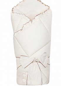 Конверт - одеяло на выписку из серии Ромашки, сезон весна, цвет бежевый (Мой Ангелок, 00-0011832 _бежевый)